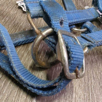 Nylon Halter *gc, clean, rubs, stains, hole frays, rusty, faded, edge rubs & frays
