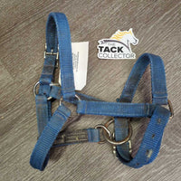 Nylon Halter *gc, clean, rubs, stains, hole frays, rusty, faded, edge rubs & frays
