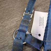 Nylon Halter *gc, clean, rubs, stains, hole frays, rusty, faded, edge rubs & frays
