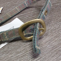 Thick Nylon Halter, 2x adj *gc/fair, dirty, rubs, faded, scrapes, rough, creases, older, v.stiff
