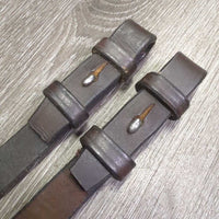 Wide Braided Reins *vgc, dry, stiff, rubs, twists, older, stains
