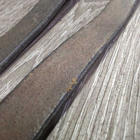 Wide Braided Reins *vgc, dry, stiff, rubs, twists, older, stains
