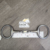 French Link Eggbutt Bit, flat center bar *gc, v.dirty, stains, scratches
