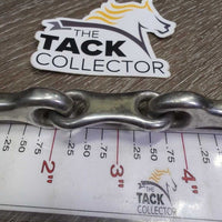 French Link Eggbutt Bit, flat center bar *gc, v.dirty, stains, scratches
