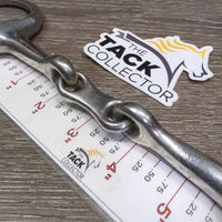 French Link Eggbutt Bit, flat center bar *gc, v.dirty, stains, scratches
