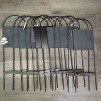 12 Metal Push In Arena Letters, box *gc, v.faded, rubs, scrapes, stains, rust, ribbon, LETTERS: v.peeled & missing
