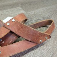 Leather Cribbing Collar *gc/fair, clean, scrapes, chewed, scratches, mnr dirt?residue

