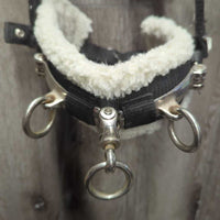 Nylon Web & Fleece Lungeing Cavesson *gc, hairy, clumpy, oxidized, rubs
