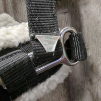 Nylon Web & Fleece Lungeing Cavesson *gc, hairy, clumpy, oxidized, rubs
