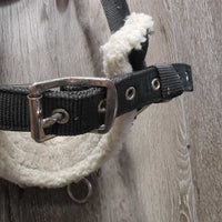 Nylon Web & Fleece Lungeing Cavesson *gc, hairy, clumpy, oxidized, rubs
