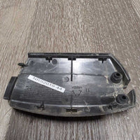 1 ONLY LEFT Safety Stirrup & 1 Bottom Base Cover & 1 screw *gc, sandy, rubs, residue/film, older, faded
