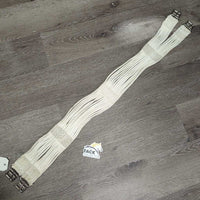 Cotton String Girth, Roller Buckles *gc, rubs, clean, stains, dingy, rusty, older
