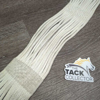 Cotton String Girth, Roller Buckles *gc, rubs, clean, stains, dingy, rusty, older
