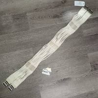 Cotton String Girth, Roller Buckles *gc, rubs, clean, stains, dingy, rusty, older

