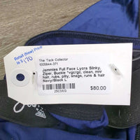 Full Face Lycra Slinky, Ziper, Buckle *vgc/gc, clean, mnr hair, rubs, pilly, snags, runs & hair
