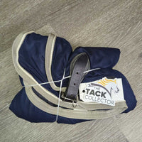 Nylon Show Scrim Sheet, piping, deco tail, lthr buckle, bag *vgc, mnr hair, dirt/residue, threads
