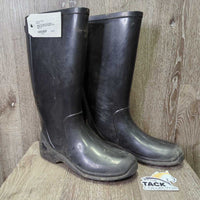 Thick Rubber Boots *gc, mnr dirt, residue, scuffs
