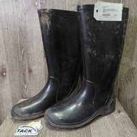 Thick Rubber Boots *gc, mnr dirt, residue, scuffs
