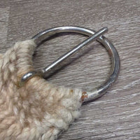 15 Cotton String Cinch, 2x D Rings *gc, dirty, stains, dingy, hairy
