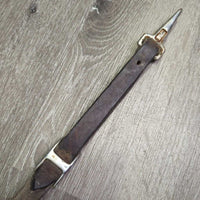 Leather Breastcollar, Tooled Floweres *gc, clena, older, rust, stains, Missing conchos, scratches, rubs
