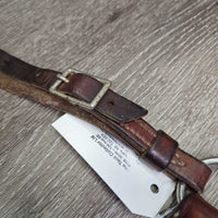 Leather Breastcollar, Tooled Floweres *gc, clena, older, rust, stains, Missing conchos, scratches, rubs
