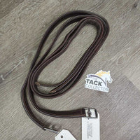 Thick Soft Nylon Lined Stirrup Leathers *vgc, creases, rubs, scraped back, stretched holes, stretched holes, dirt?
