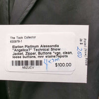 "Angelica?" Technical Show Jacket, Zipper, Buttons *vgc, clean, loose buttons, mnr stains?spots
