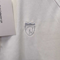 SS 1/4 Zip Show Shirt, lace, mesh, snap collar *vgc clean, mnr hair
