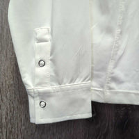 LS 1/4 Snap Show Shirt, mesh, snap collar *vgc clean, mnr hair
