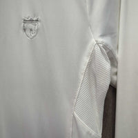 LS 1/4 Snap Show Shirt, mesh, snap collar *vgc clean, mnr hair
