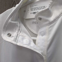 LS 1/4 Snap Show Shirt, mesh, snap collar *vgc clean, mnr hair
