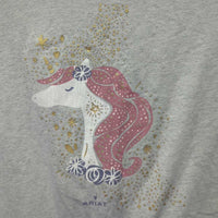 JUNIORS SS Cotton TShirt *gc, cracking logos, mnr stains, rubs & pills
