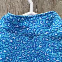 JUNIORS SS Shirt, 1/2 Zip Up *gc, clean, mnr stains, older
