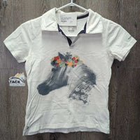 JUNIORS Cotton V Neck T Shirt *gc, pits, rubs, pills, seam puckers
