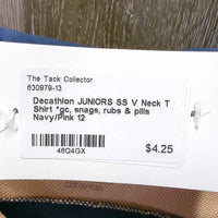 JUNIORS SS V Neck T Shirt *gc, snags, rubs & pills
