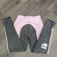 Hvy Cotton Breeches *gc, faded, puckers, hairy velcro, older
