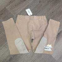 JUNIORS Hvy Cotton Breeches, Pull On *gc, mnr faded, rubs, pills, breaking elastic
