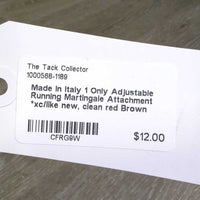 1 Only Adjustable Running Martingale Attachment *xc/like new, clean
