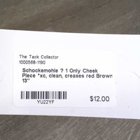 1 Only Cheek Piece *xc, clean, creases
