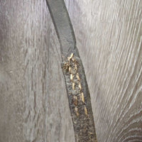 Soft Bridle *vgc, NO CHEEKS, extended throat, repair? replaced keeper, xholes, clean
