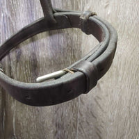 Soft Bridle *vgc, NO CHEEKS, extended throat, repair? replaced keeper, xholes, clean
