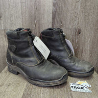 Pr Winter Paddock Boots, zip *gc, mnr dirt, faded, hair, scuffs & rubs
