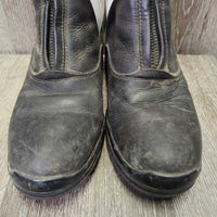 Pr Winter Paddock Boots, zip *gc, mnr dirt, faded, hair, scuffs & rubs
