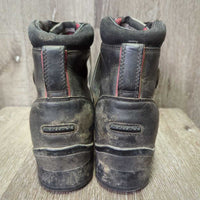 Pr Winter Paddock Boots, zip *gc, mnr dirt, faded, hair, scuffs & rubs
