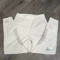 High Waist Breeches, side zip *gc/fair, rubs, pills, stains, older, unstitched seams, dingy, seam puckers, older
