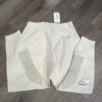High Waist Breeches, side zip *gc/fair, rubs, pills, stains, older, unstitched seams, dingy, seam puckers, older
