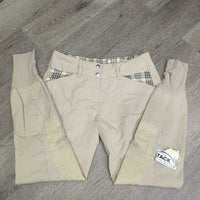 Euro Seat Breeches *vgc/gc, rubs, pills, puckers, threads, pilly lining, seat: stains & discolored
