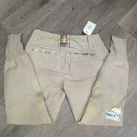 Euro Seat Breeches *vgc/gc, rubs, pills, puckers, threads, pilly lining, seat: stains & discolored
