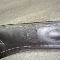 Padded Anatomical Girth, 2x els, x3 d rings *vgc/gc, mnr hair, creases, dirt, scuffs, dry
