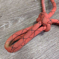 Thick Stiff Nylon Rope Halter *gc, dirfty, stains, faded, rubs
